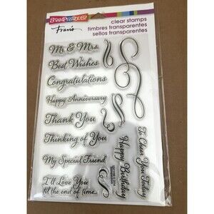 Stampendous Clear Cling Rubber Stamp Set: "Anniversary" SSC1199 Cardmaking